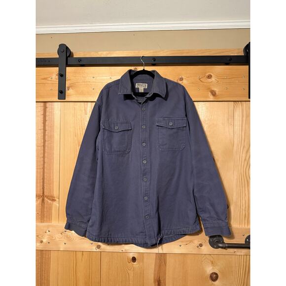 Duluth Trading Company XL Tall Men’s Fire Hose Fleece Lined Jacket Steel Blue - Picture 1 of 6